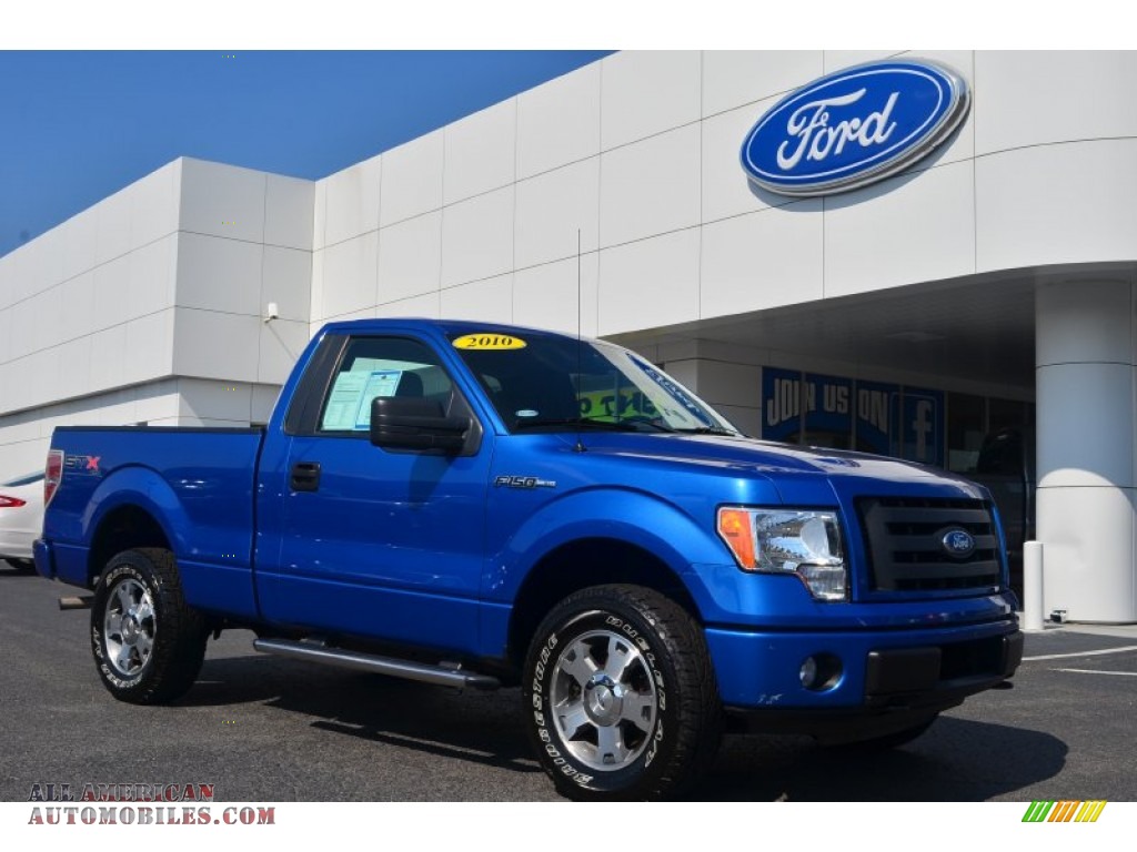 2010 Ford F150 STX Regular Cab 4x4 in Blue Flame Metallic B04248