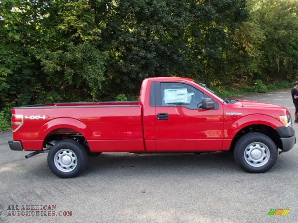 2013 Ford F150 XL Regular Cab 4x4 in Vermillion Red F76835 All