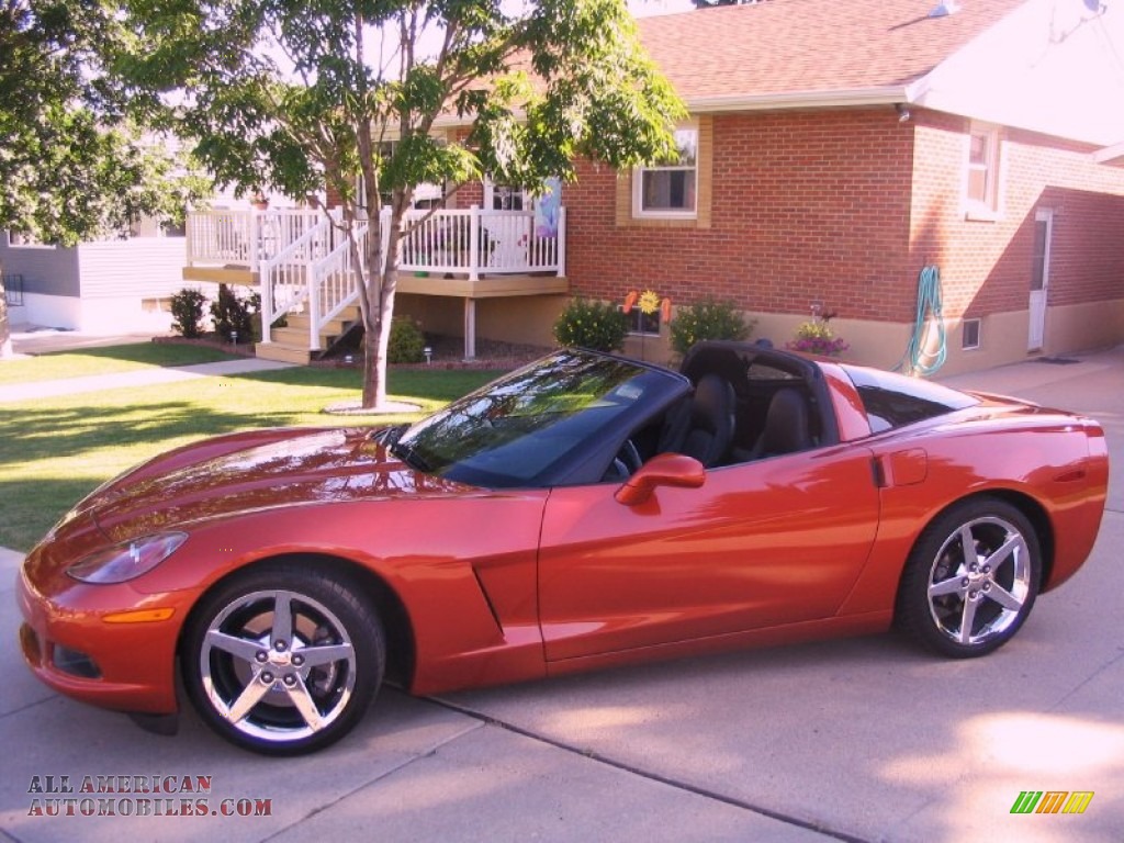 Daytona Sunset Orange Metallic / Ebony Chevrolet Corvette Coupe