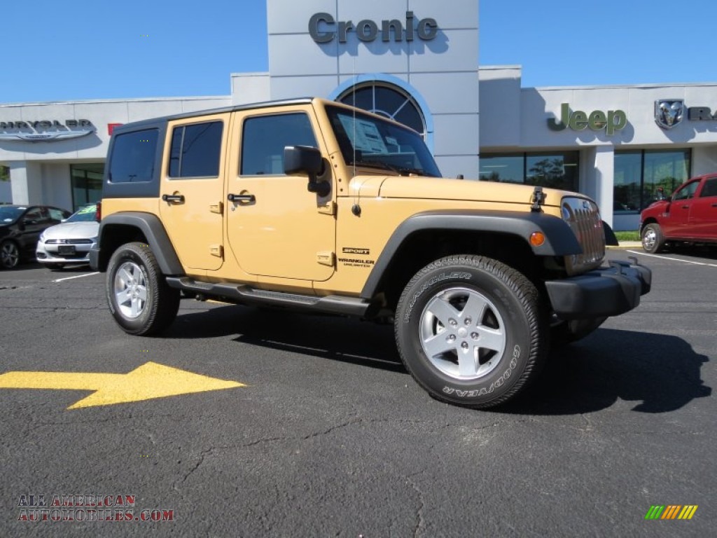 2014 Jeep Wrangler Unlimited Sport 4x4 in Dune photo #4 ...