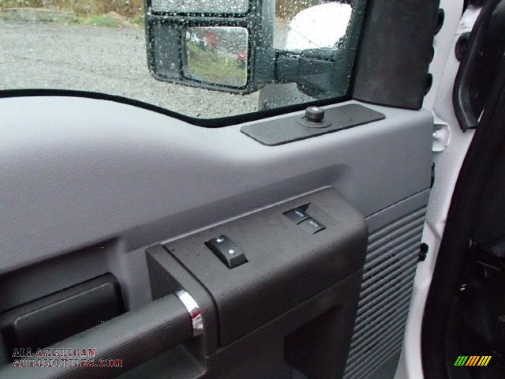 2014 F450 Super Duty XL Regular Cab 4x4 Dump Truck - Oxford White / Steel photo #12