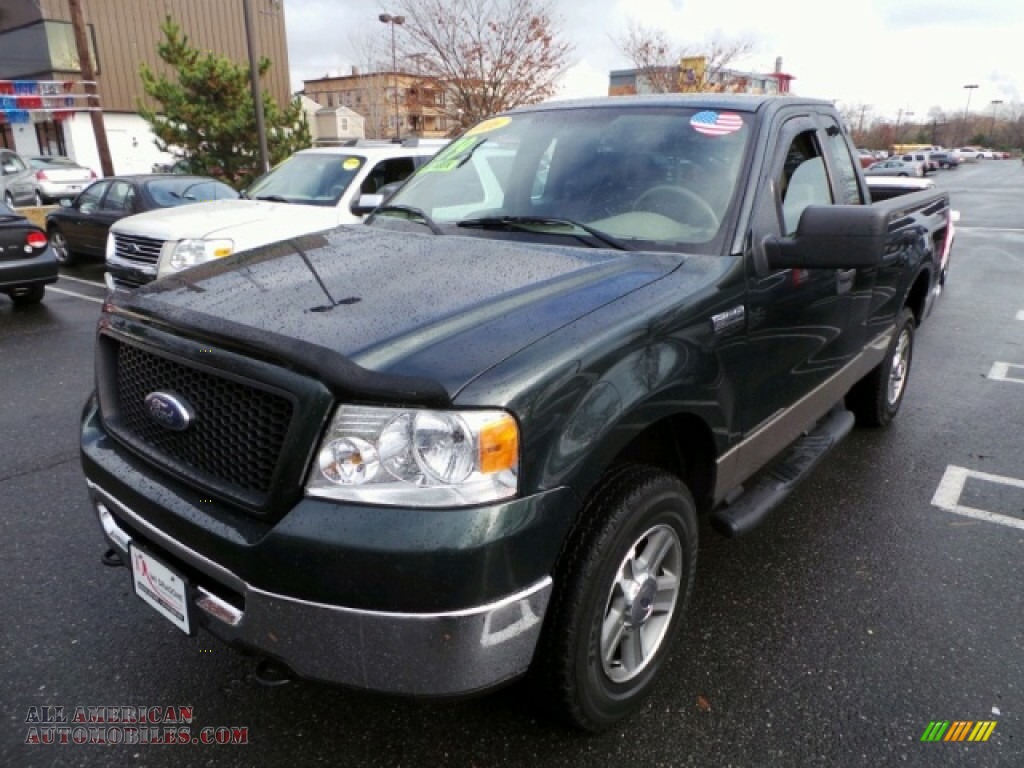 2006 Ford F150 XLT Regular Cab 4x4 In Aspen Green Metallic Photo 8 