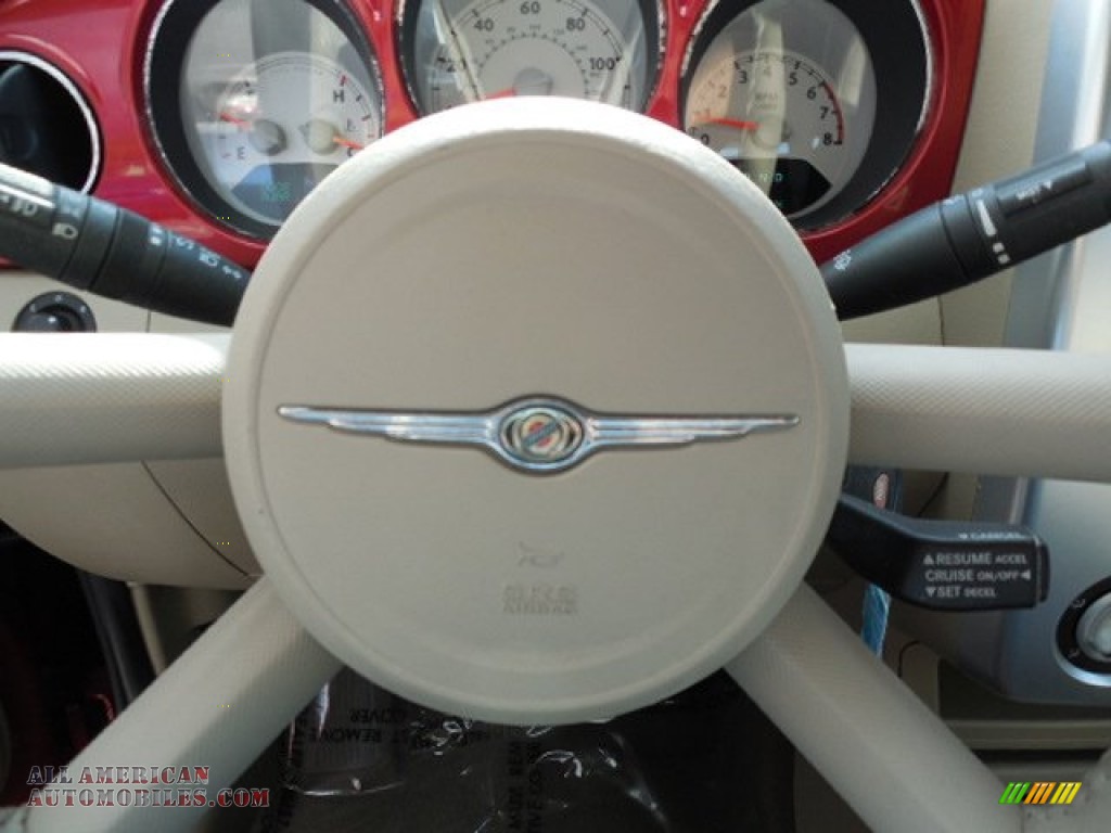 2006 PT Cruiser Touring Convertible - Inferno Red Crystal Pearl / Pastel Pebble Beige photo #21