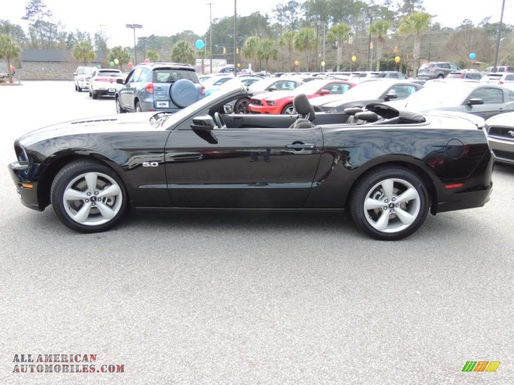 2014 Mustang GT Convertible - Black / Charcoal Black photo #2