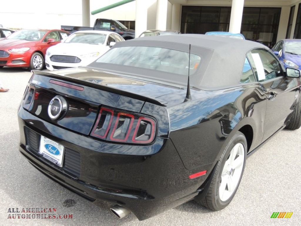 2014 Mustang GT Convertible - Black / Charcoal Black photo #10