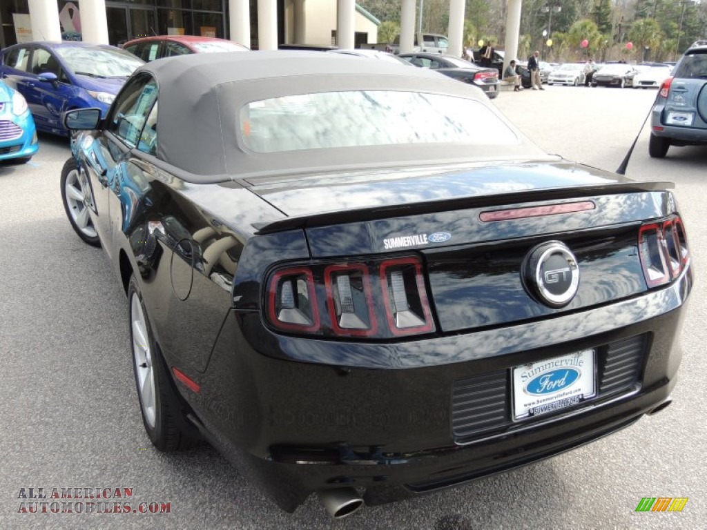2014 Mustang GT Convertible - Black / Charcoal Black photo #12