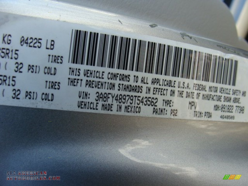 2009 PT Cruiser LX - Bright Silver Metallic / Pastel Slate Gray photo #16