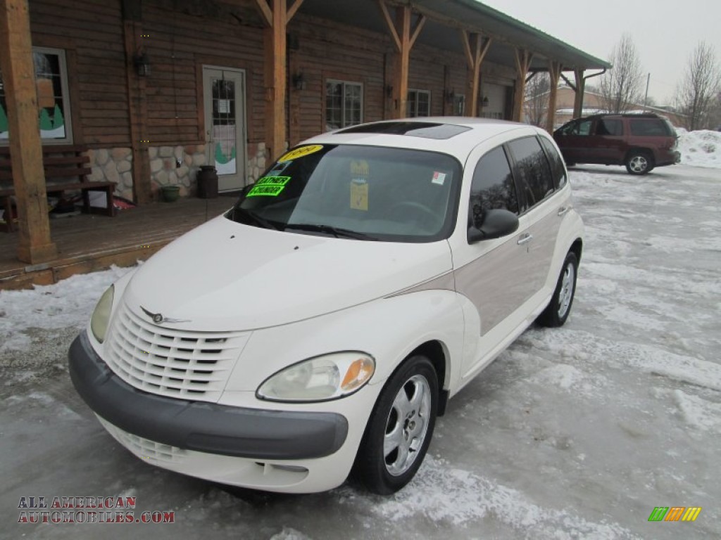 2001 PT Cruiser Limited - Stone White / Taupe/Pearl Beige photo #2