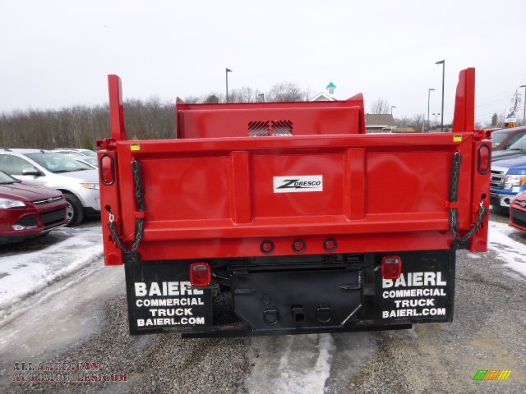 2014 F550 Super Duty XL Regular Cab 4x4 Dump Truck - Vermillion Red / Steel photo #7