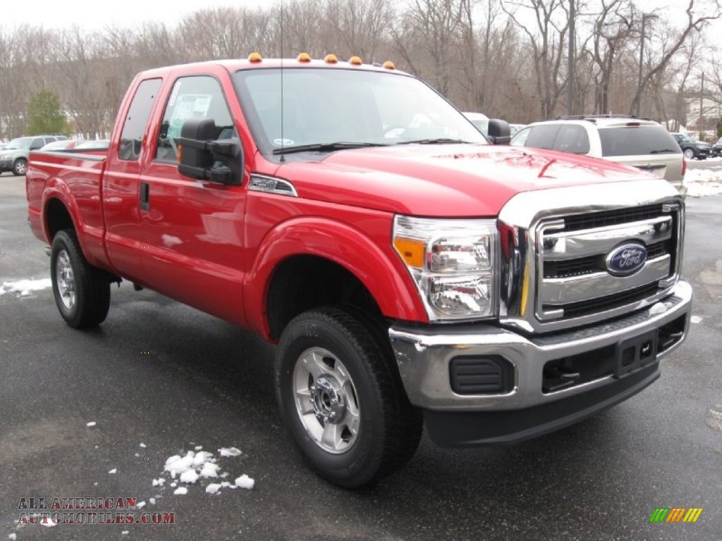 2014 Ford F250 Super Duty XLT SuperCab 4x4 in Vermillion Red A63870