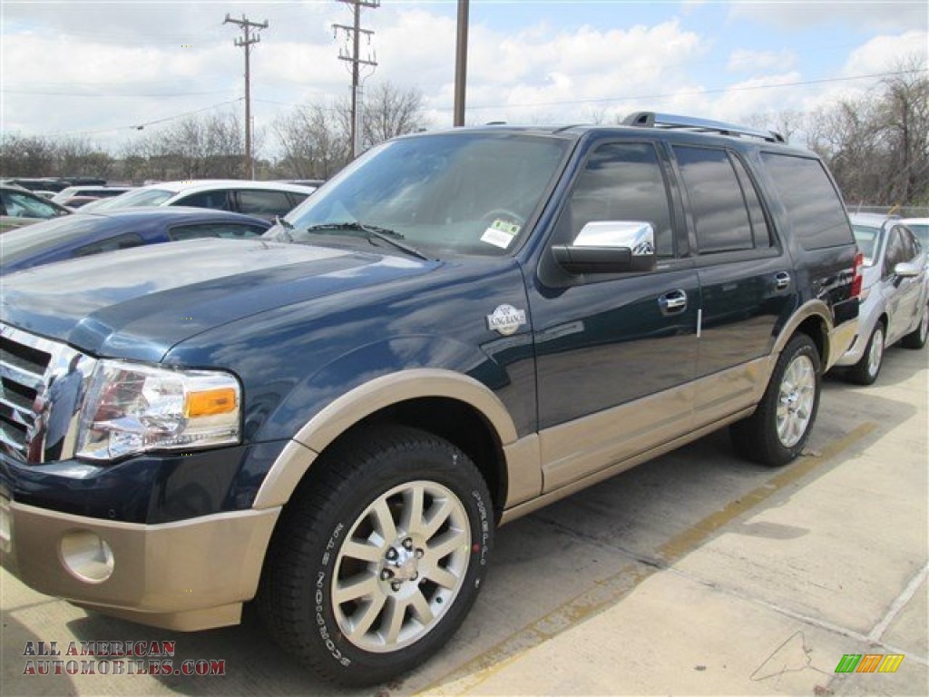 2014 Expedition King Ranch - Blue Jeans / King Ranch Red (Chaparral) photo #1
