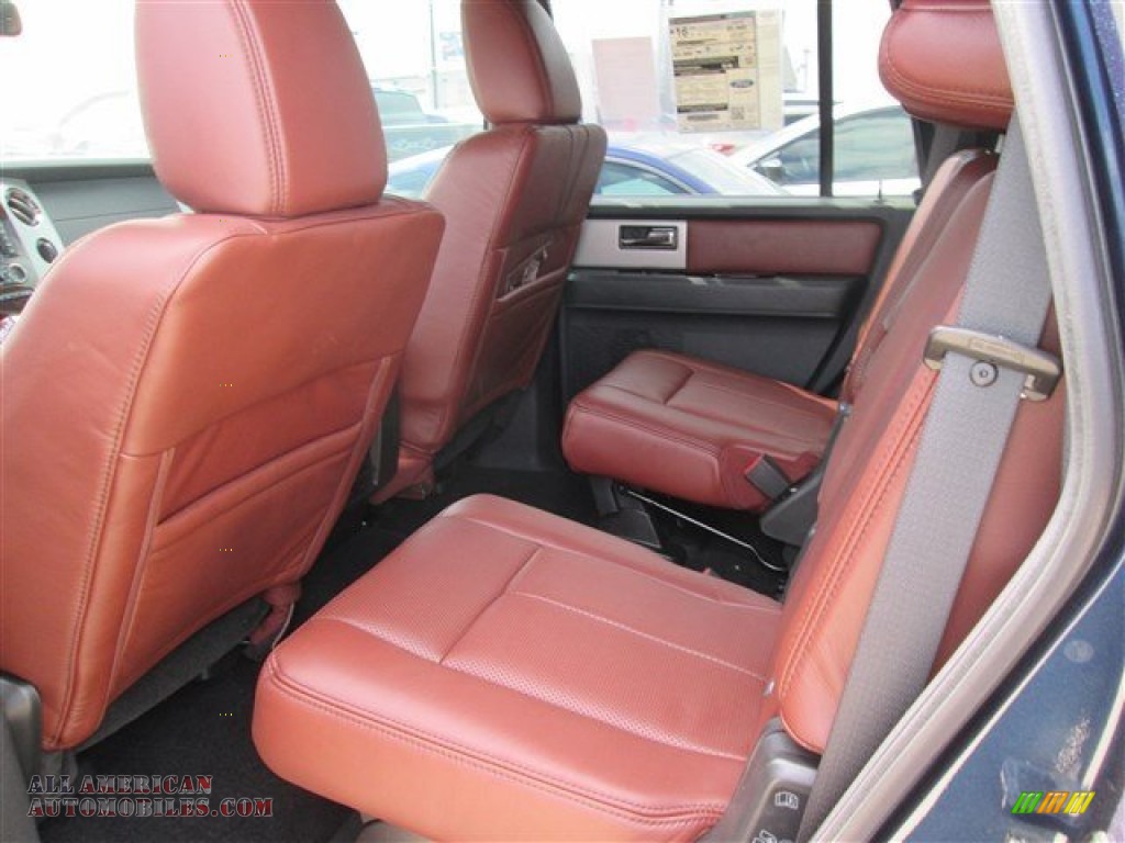2014 Expedition King Ranch - Blue Jeans / King Ranch Red (Chaparral) photo #4
