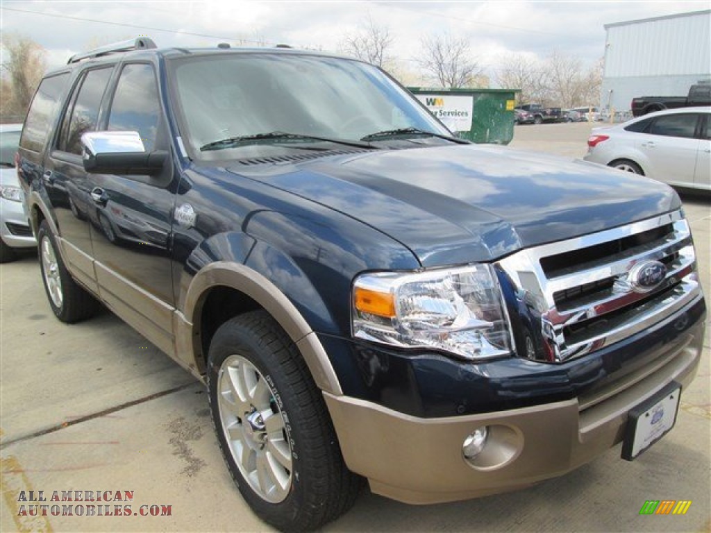2014 Expedition King Ranch - Blue Jeans / King Ranch Red (Chaparral) photo #10