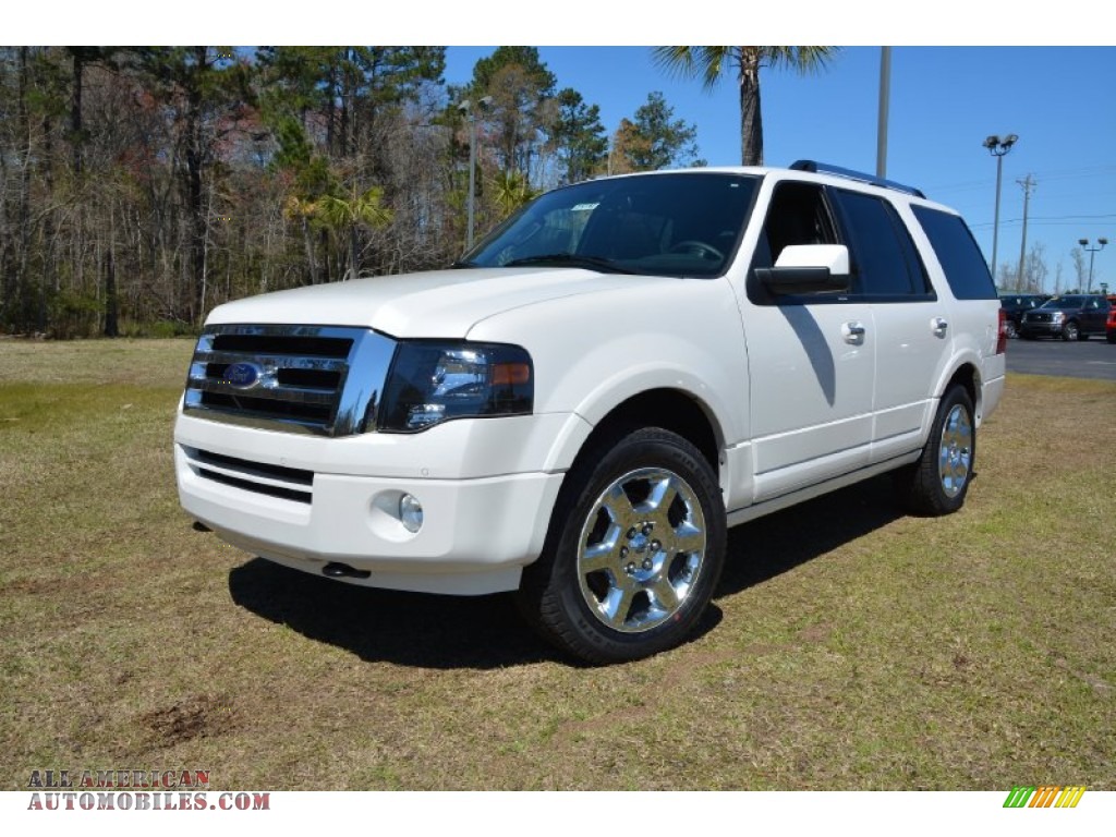 Oxford White / Charcoal Black Ford Expedition Limited 4x4