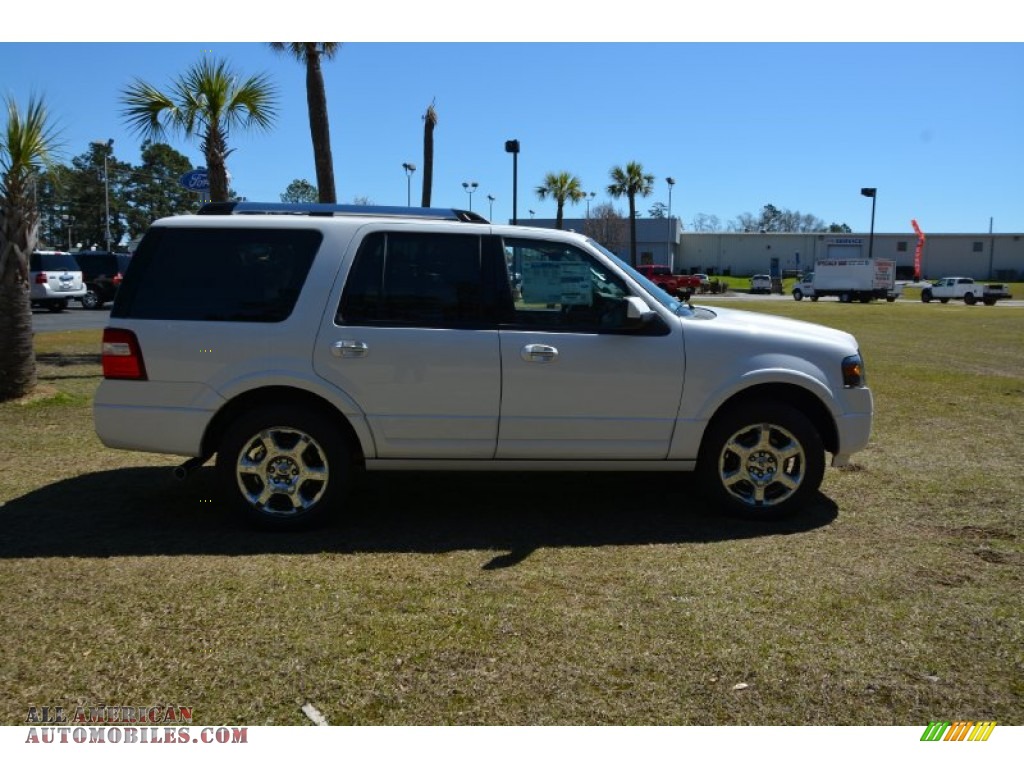 2014 Expedition Limited 4x4 - Oxford White / Charcoal Black photo #4