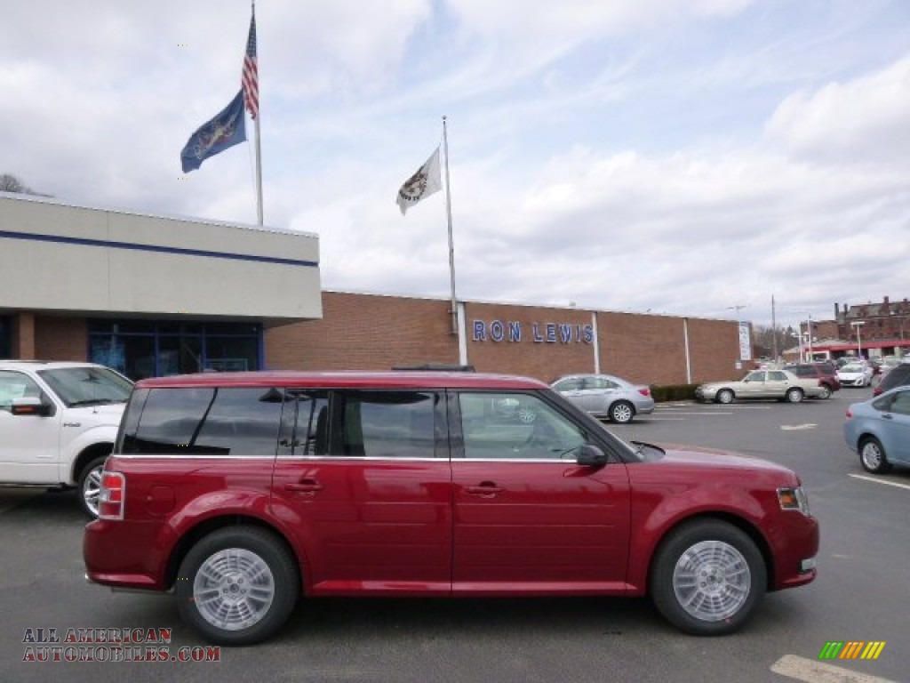Ruby Red / Dune Ford Flex SEL AWD