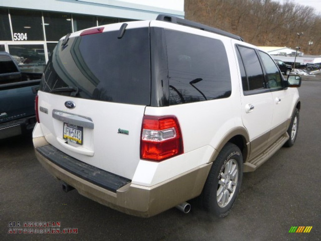 2012 Expedition XLT 4x4 - Oxford White / Camel photo #2