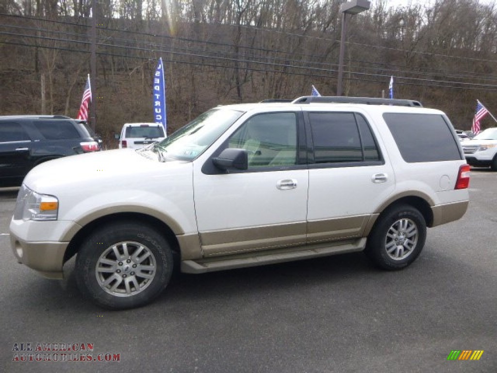 2012 Expedition XLT 4x4 - Oxford White / Camel photo #5