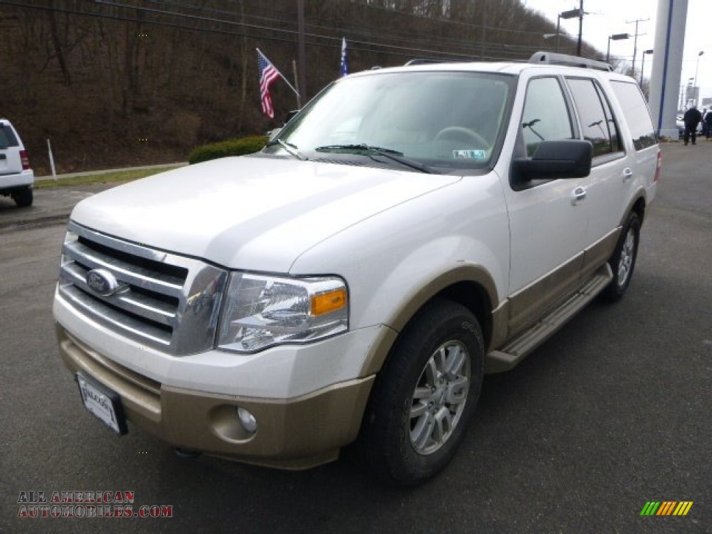 2012 Expedition XLT 4x4 - Oxford White / Camel photo #6