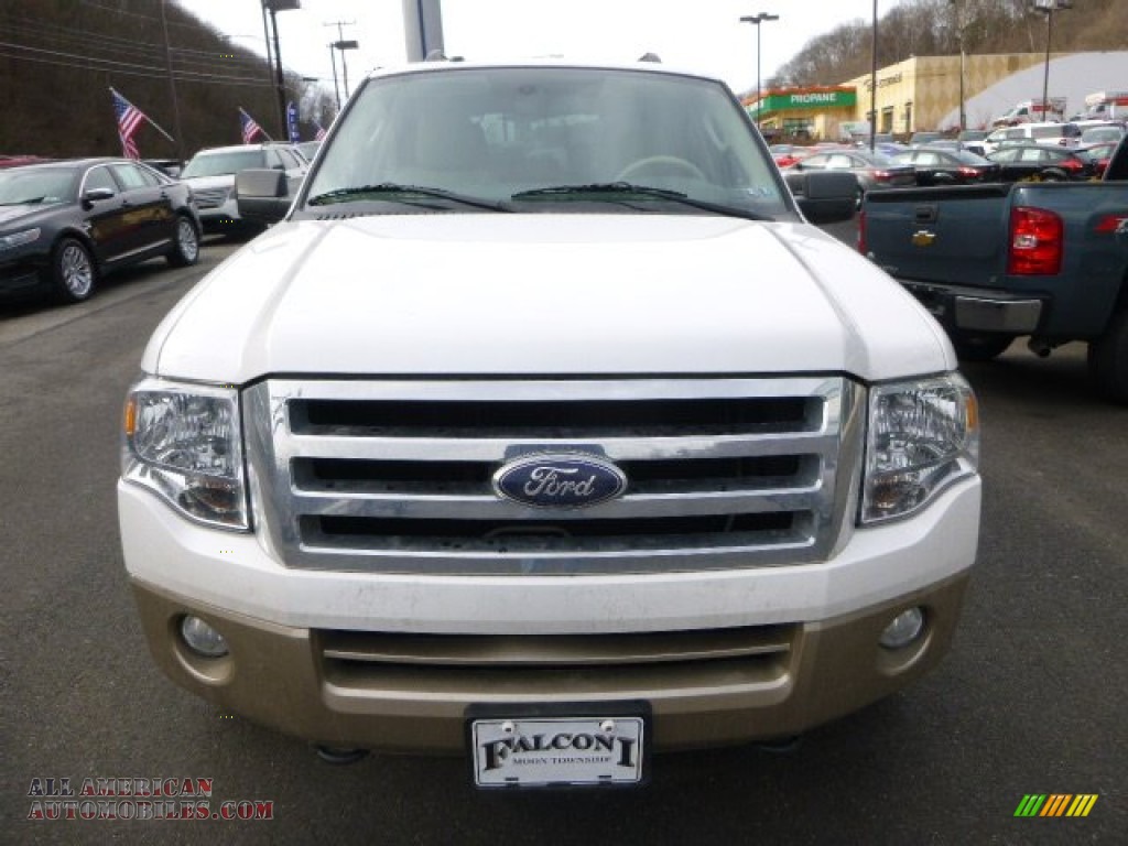 2012 Expedition XLT 4x4 - Oxford White / Camel photo #7