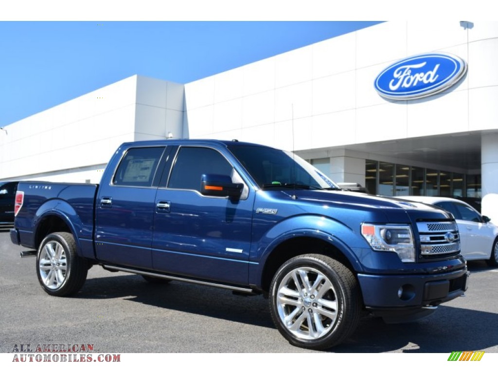 Blue Jeans / Limited Marina Blue Leather Ford F150 Limited SuperCrew 4x4