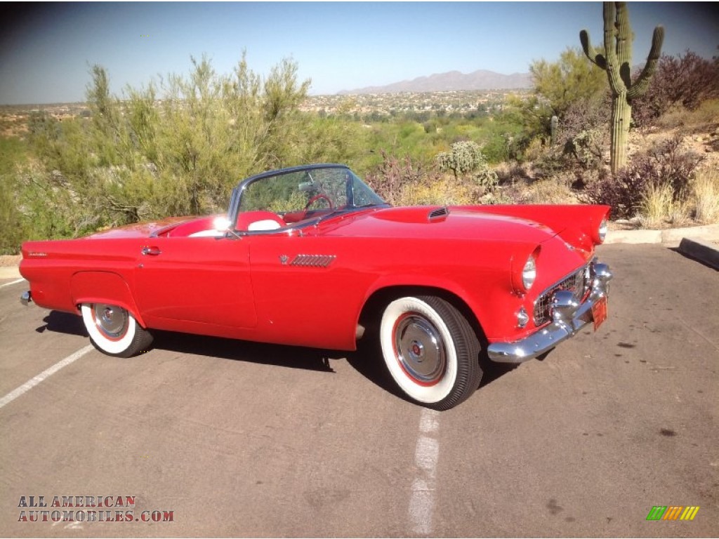 1955 Thunderbird Convertible - Torch Red / Red/White photo #3
