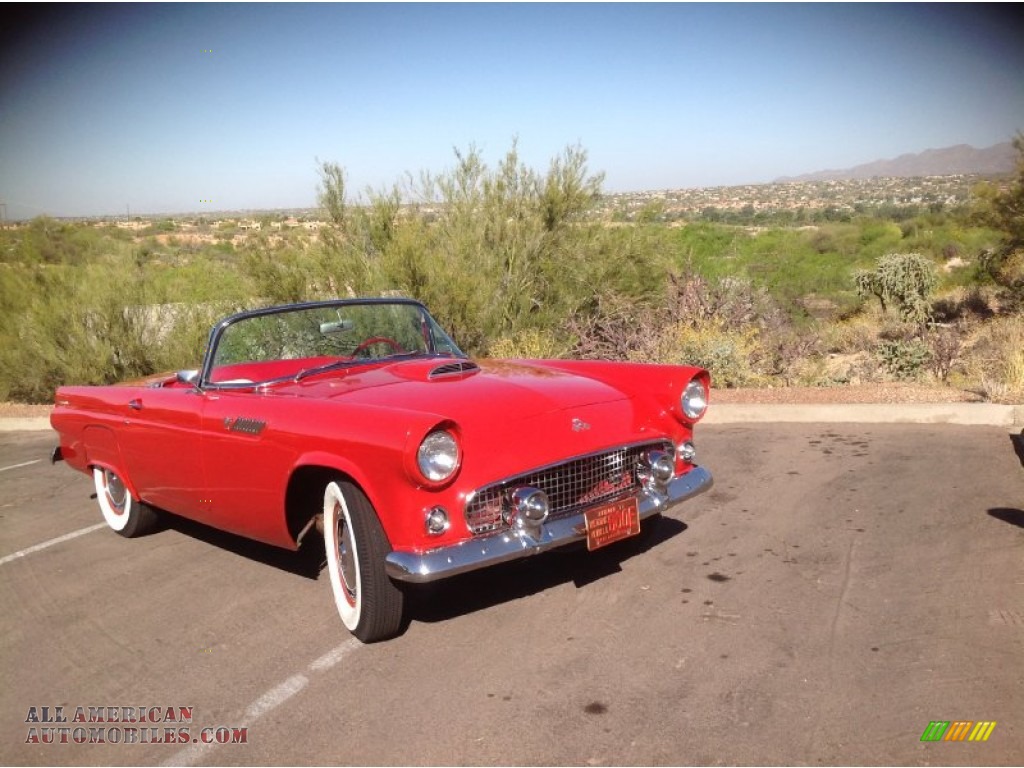 1955 Thunderbird Convertible - Torch Red / Red/White photo #4