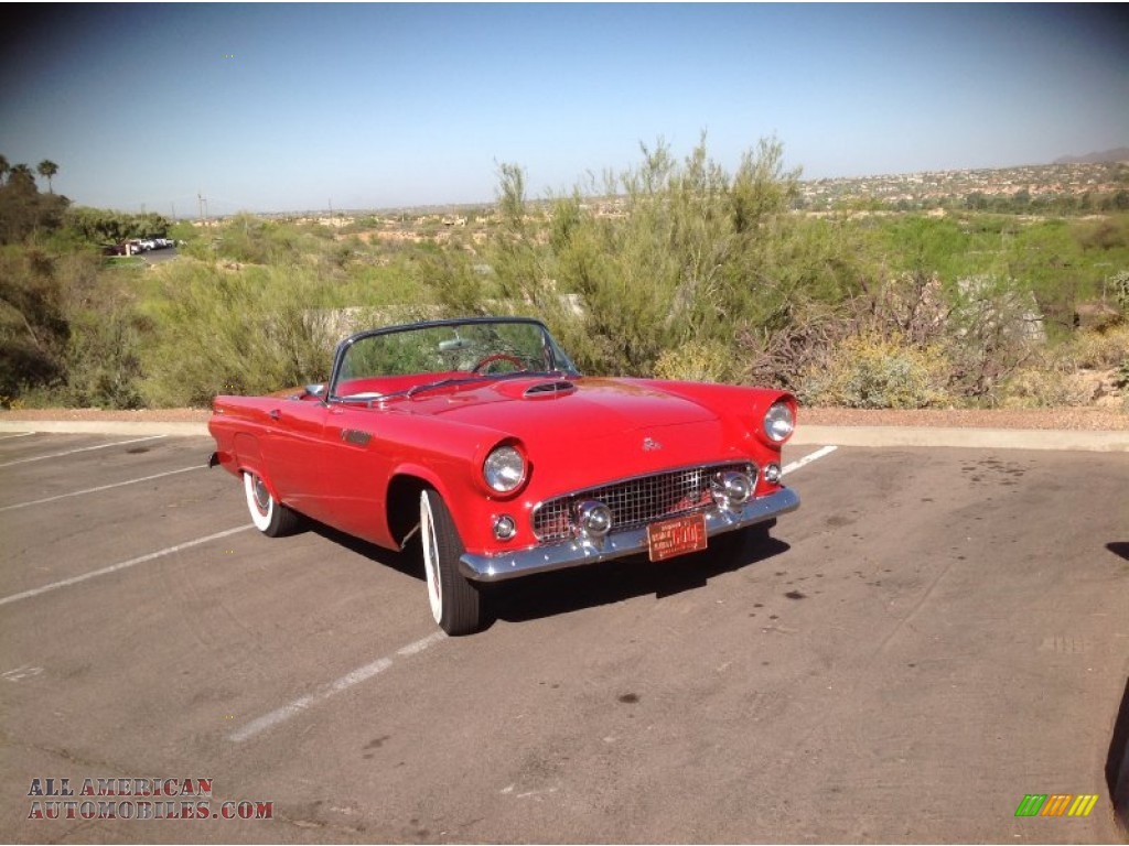 1955 Thunderbird Convertible - Torch Red / Red/White photo #5