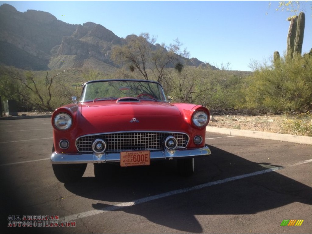 1955 Thunderbird Convertible - Torch Red / Red/White photo #7