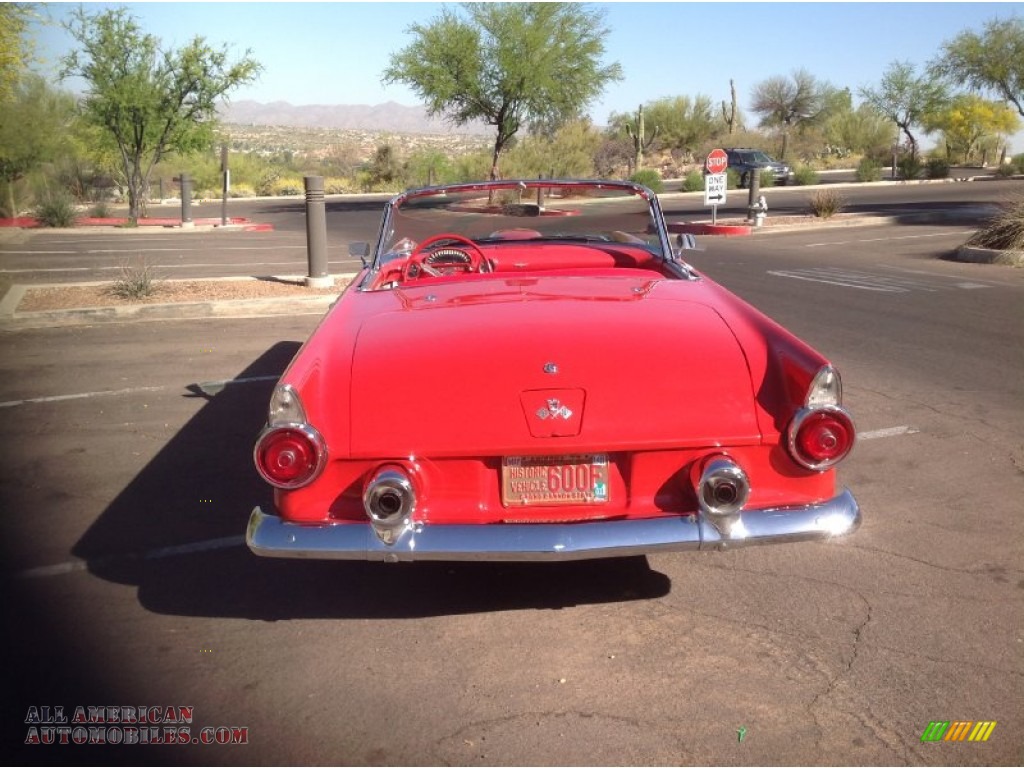 1955 Thunderbird Convertible - Torch Red / Red/White photo #8