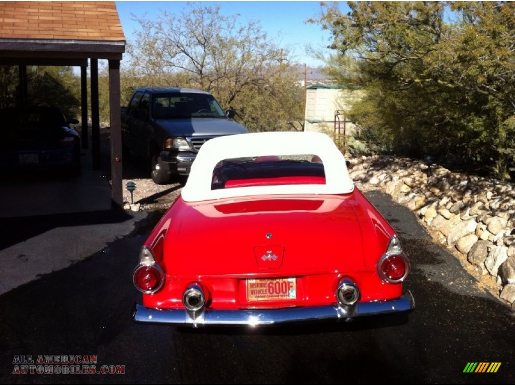 1955 Thunderbird Convertible - Torch Red / Red/White photo #9