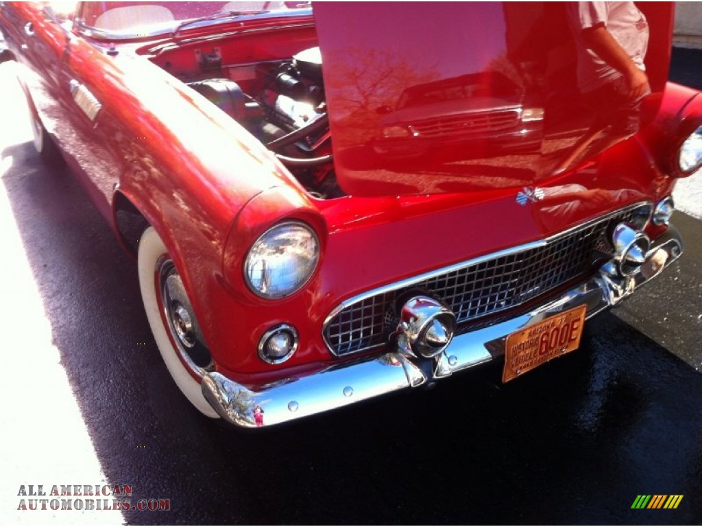 1955 Thunderbird Convertible - Torch Red / Red/White photo #14