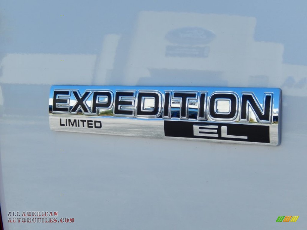 2013 Expedition EL Limited - White Platinum Tri-Coat / Charcoal Black photo #4