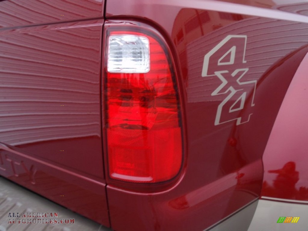 2014 F350 Super Duty King Ranch Crew Cab 4x4 Dually - Ruby Red Metallic / Adobe photo #20