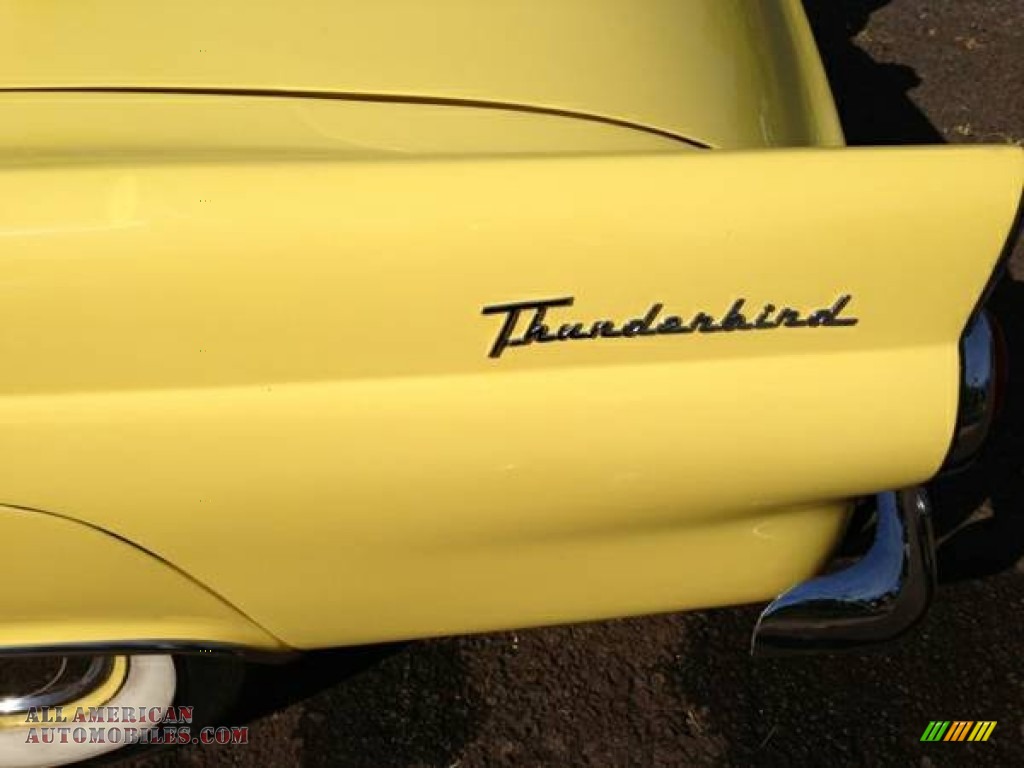 1955 Thunderbird Convertible - Goldenrod Yellow / Black/Yellow photo #13