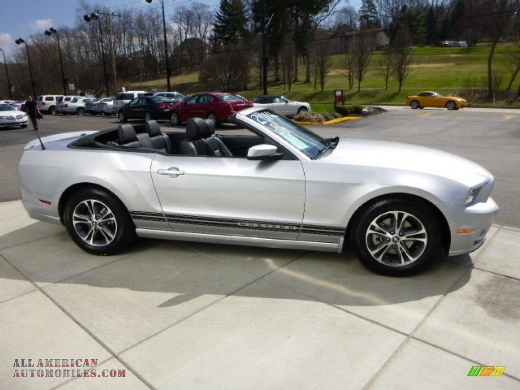 2014 Mustang V6 Premium Convertible - Ingot Silver / Charcoal Black photo #6