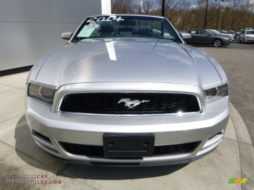 2014 Mustang V6 Premium Convertible - Ingot Silver / Charcoal Black photo #8