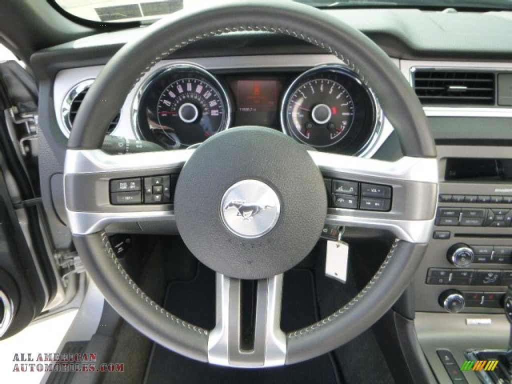2014 Mustang V6 Premium Convertible - Ingot Silver / Charcoal Black photo #21