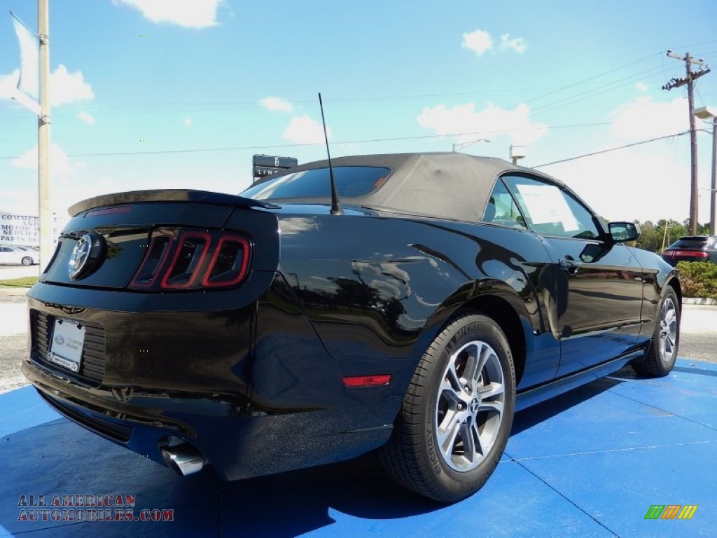 2014 Mustang V6 Premium Convertible - Black / Charcoal Black photo #5