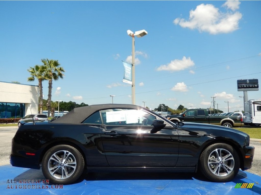 2014 Mustang V6 Premium Convertible - Black / Charcoal Black photo #6