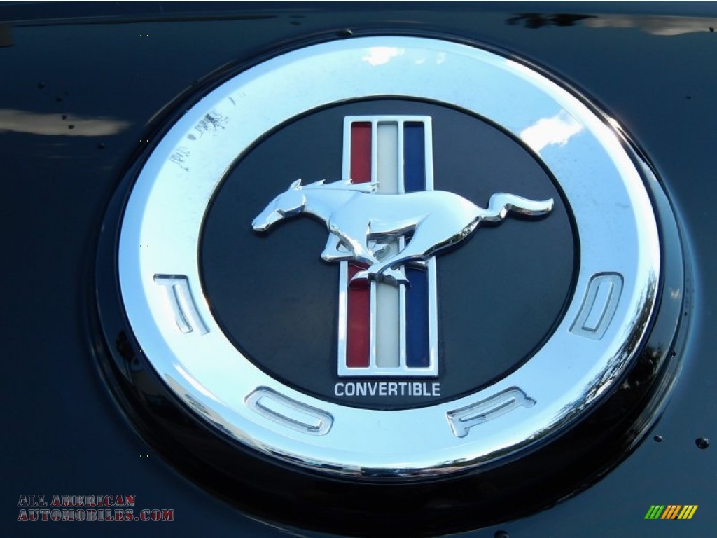 2014 Mustang V6 Premium Convertible - Black / Charcoal Black photo #10