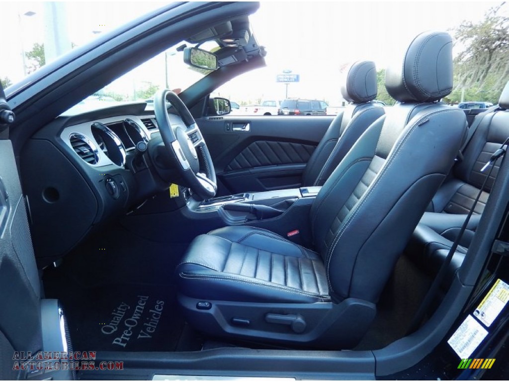 2014 Mustang V6 Premium Convertible - Black / Charcoal Black photo #13