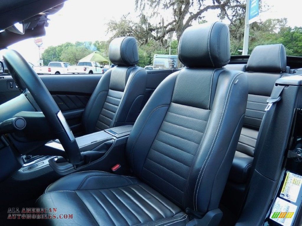 2014 Mustang V6 Premium Convertible - Black / Charcoal Black photo #14