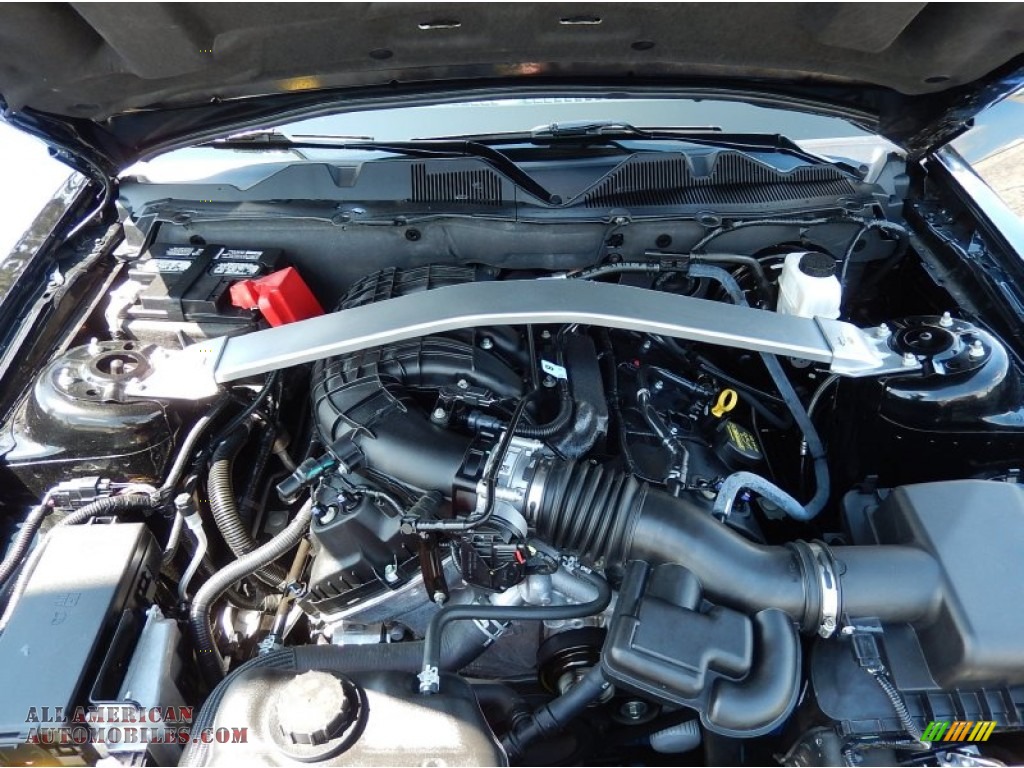 2014 Mustang V6 Premium Convertible - Black / Charcoal Black photo #24