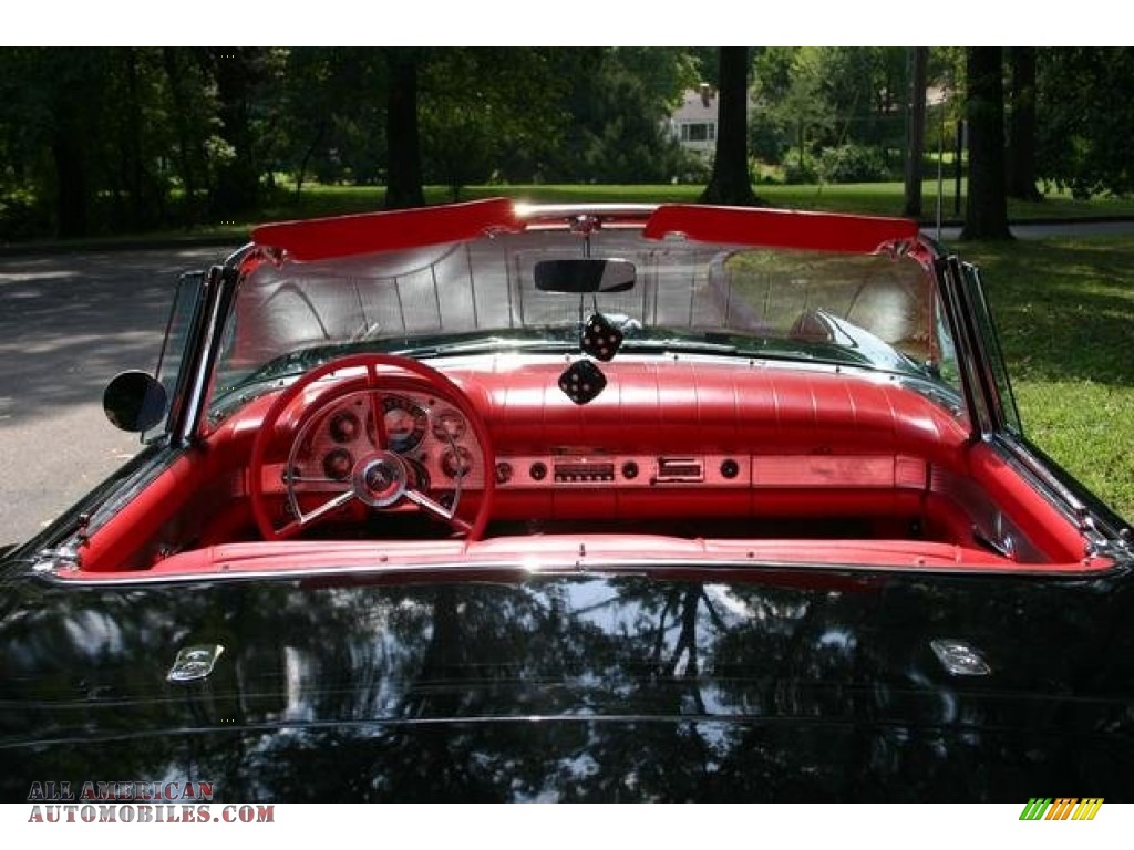 1957 Thunderbird Convertible - Raven Black / Flame Red photo #10