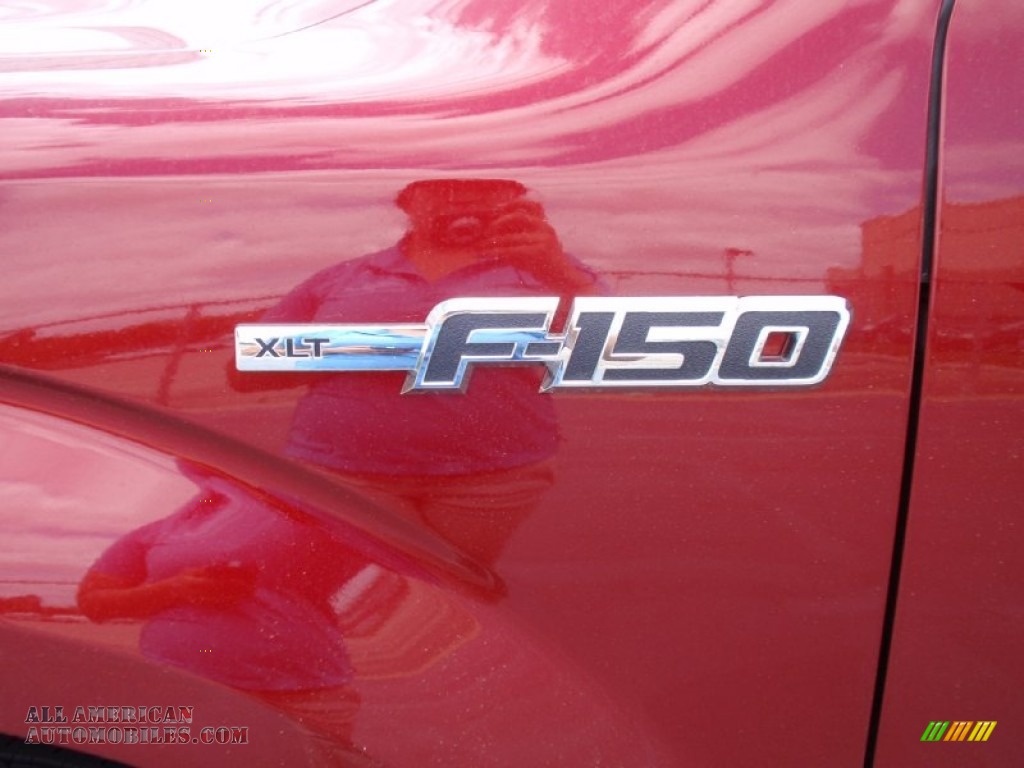 2014 F150 XLT SuperCrew - Ruby Red / Steel Grey photo #13