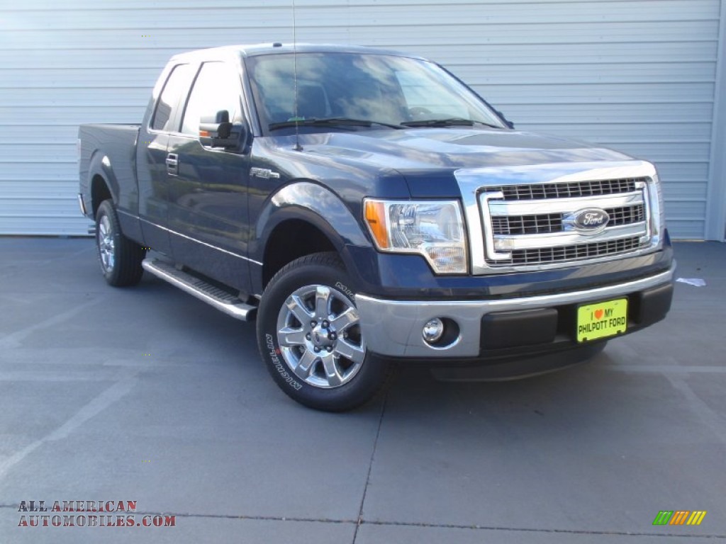 Blue Jeans / Steel Grey Ford F150 XLT SuperCab