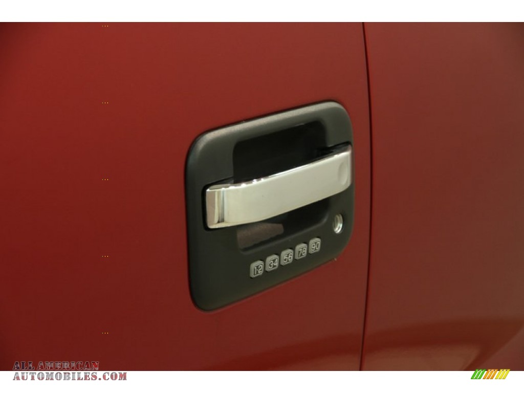 2013 F150 XLT SuperCrew 4x4 - Ruby Red Metallic / Steel Gray photo #4