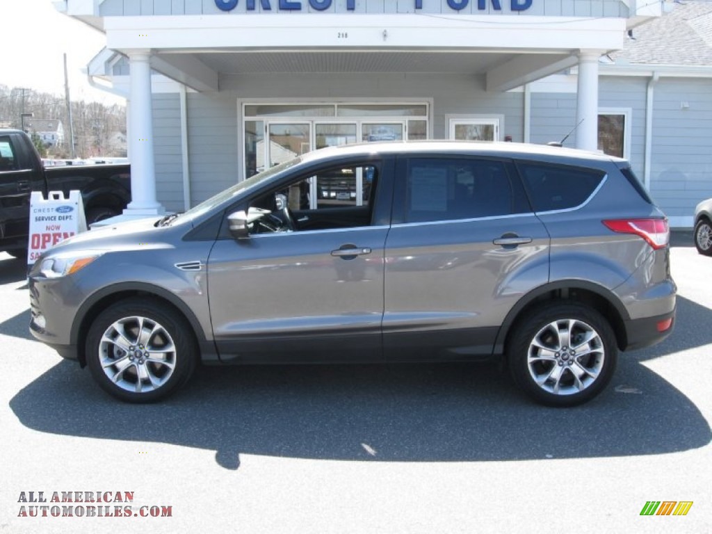 2013 Escape SEL 2.0L EcoBoost 4WD - Sterling Gray Metallic / Charcoal Black photo #4