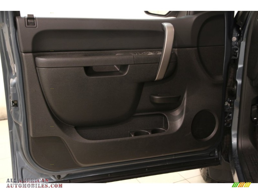 2012 Sierra 1500 SLE Extended Cab 4x4 - Stealth Gray Metallic / Ebony photo #4